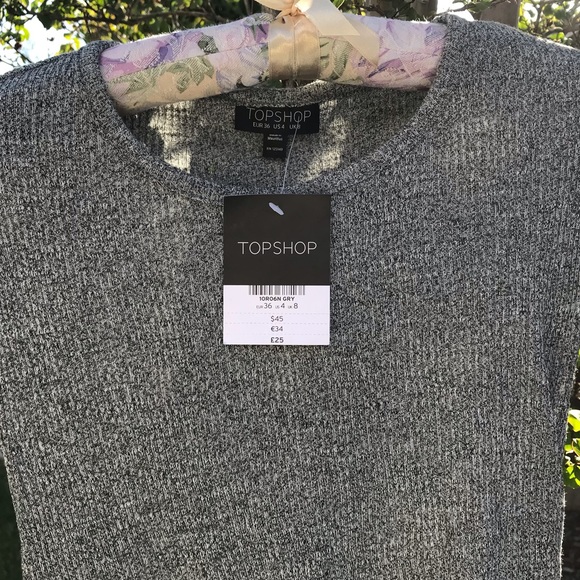 TOPSHOP Grey Dress - Picture 2 of 6